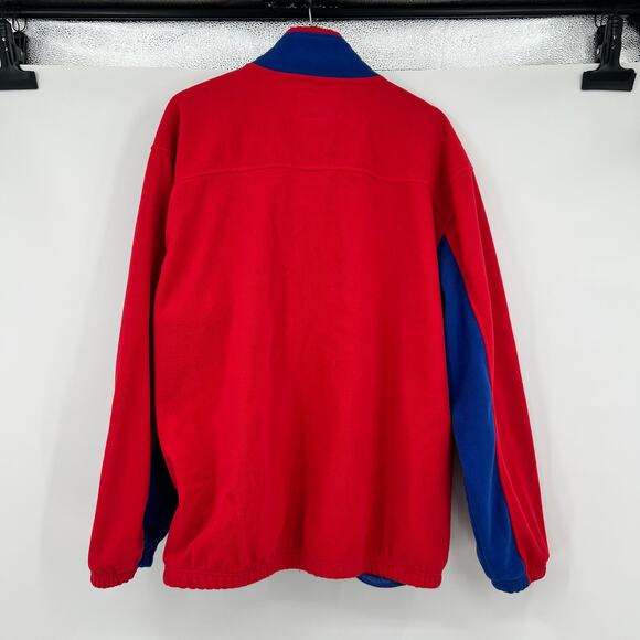 Vintage REEBOK NFL TEAM APPAREL NY GIANTS Zip Fleece Pullover Adult men size XL - Picture 2 of 7